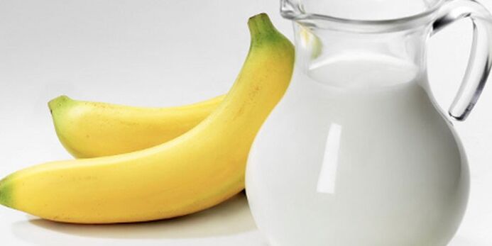 plátanos e leite para a perda de peso