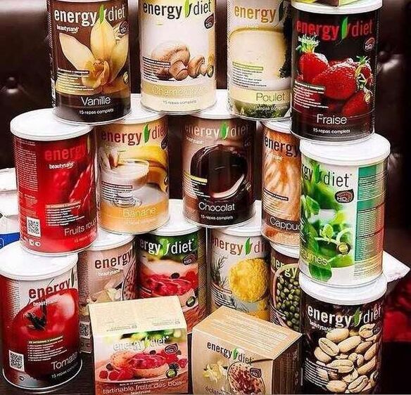 Produtos de dieta enerxética